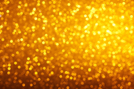 Warm bright golden lights bokeh backgroundの写真素材