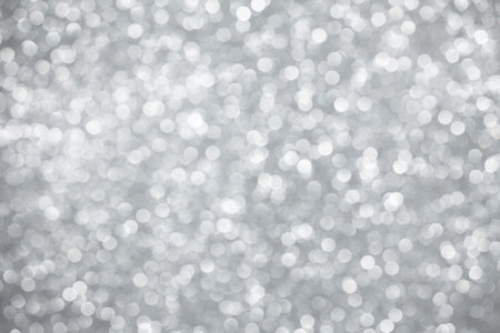 Silver lights bokeh background