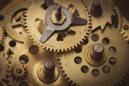 Gears and cogs macro close upの写真素材