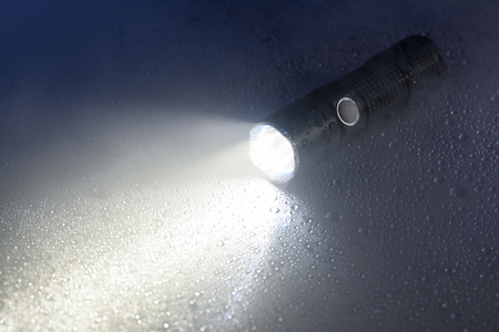 Tactical flashlightの写真素材