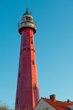 Lighthouse in Scheveningen, Netherlandsのeditorial素材