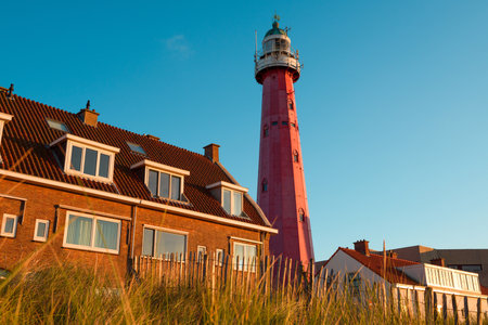 Scheveningen Lighthouse in Netherlandsのeditorial素材