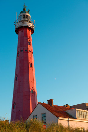 Scheveningen Lighthouse in Netherlandsのeditorial素材