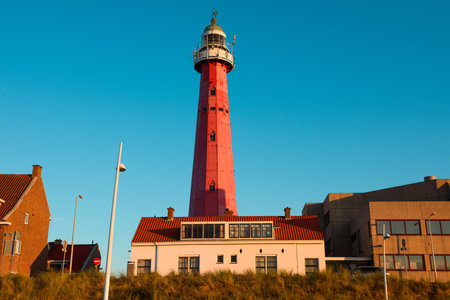 Scheveningen Lighthouse in Netherlandsのeditorial素材