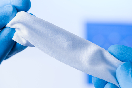 Fabric textile with new properties research conceptの写真素材