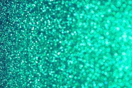 Turquoise glitter festive lights perspective bokeh background