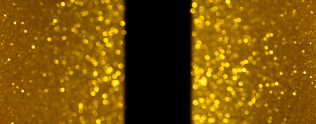 Horizontal glitter banner background with soft border and copy space in centerの写真素材
