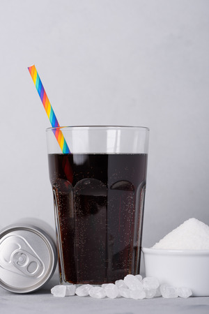 Soft drinks with high sugar content conceptの写真素材