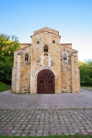 Church San Miguel de Lillo in Oviedo, Asturias, Spainの写真素材