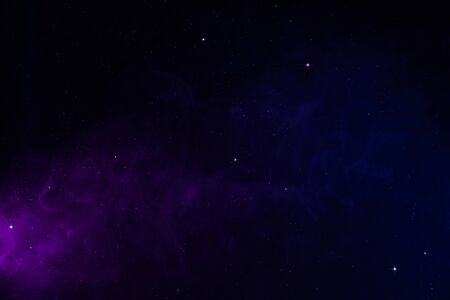 Space background with realistic spacedust and shining stars. Magical colorful universe abstract backdrop.の写真素材