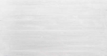 White wood texture background. Painted wooden planks pattern top view flat lay.の写真素材