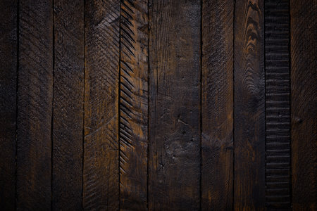 Old dark vintage wooden texture backgroundの写真素材