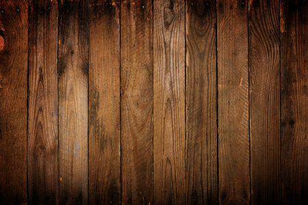 Dark vintage old weathered wood backgroundの写真素材