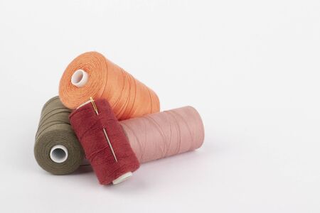 Colored threadsの写真素材