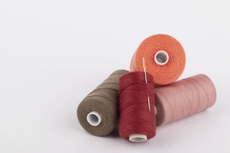Colored threadsの写真素材