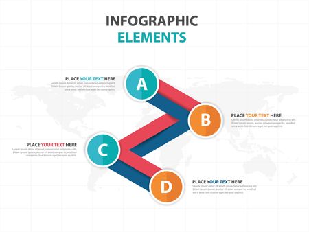 Abstract colorful business info graphics elements.のイラスト素材