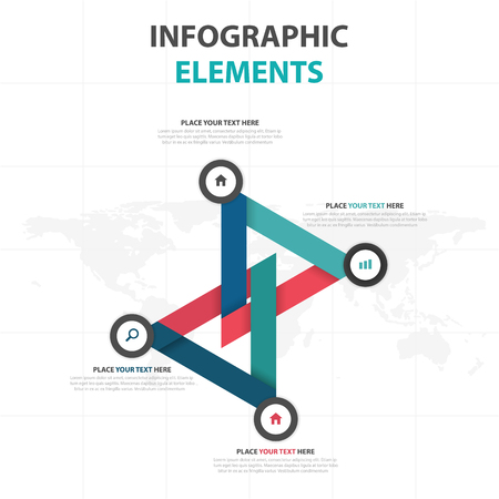 Abstract colorful triangle business timeline Infographics elements, presentation template.のイラスト素材