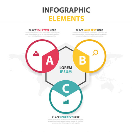 Business Infographic timeline process template, Colorful Banner text box desgin for presentation, presentation for workflow diagram designのイラスト素材