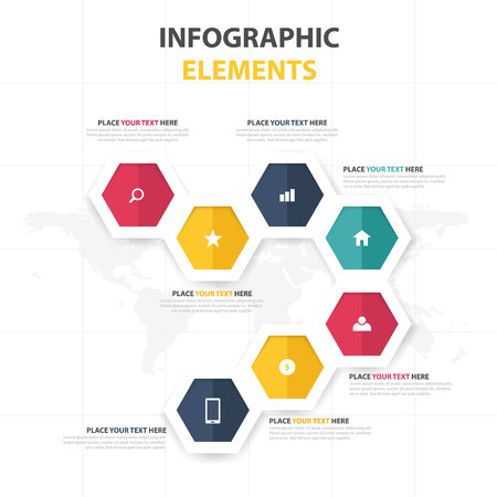 Business Infographic timeline process template, Colorful Banner text box desgin for presentation, presentation for workflow diagram designのイラスト素材