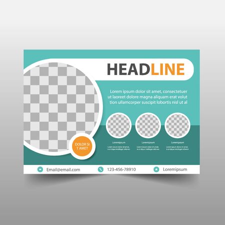 Business flyer leaflet annual report cover Brochure design template vector. Business Flyers infographic magazine poster.Abstract layout template ,Book Cover presentation portfolio.のイラスト素材