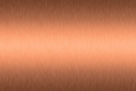 Brushed copper plate with central highlightの写真素材