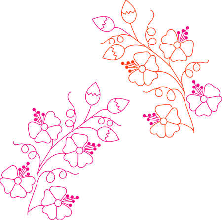 Vector - Beautiful flower sketch.のイラスト素材