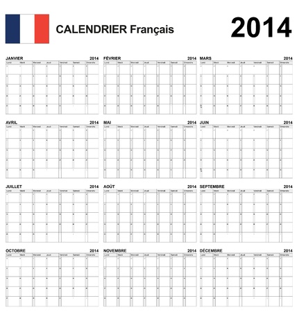 Calendar french のイラスト素材