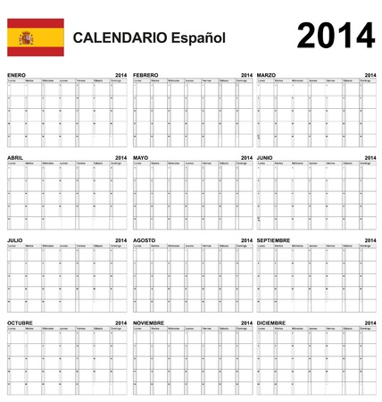 Calendar spain のイラスト素材