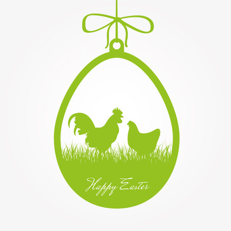 Easter greeting cardのイラスト素材