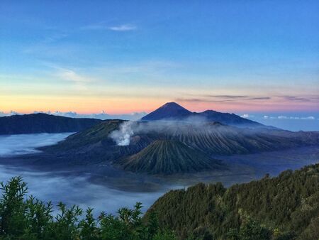 sunrise at bromo, indonesiaの写真素材