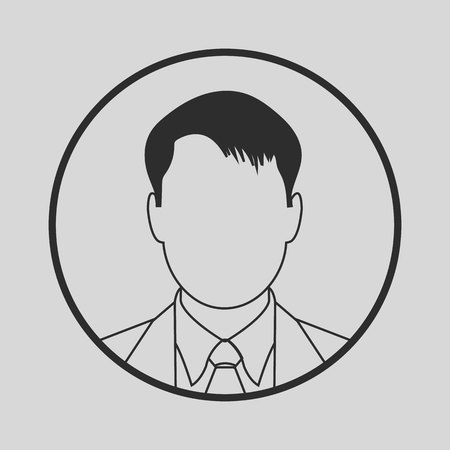 People Icon on gray Backgroundのイラスト素材