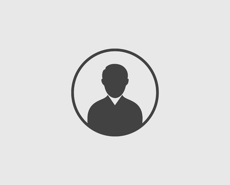 People Icon on gray Backgroundのイラスト素材