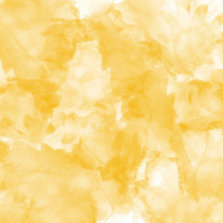 Abstract Yellow Watercolor Background Textureの写真素材