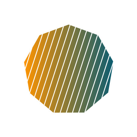 Polygonal Shape Object Illustration. Editable Vector.
