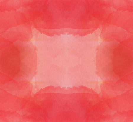 Red and Pink Abstract watercolor texture background. The color splashing on the paper.の写真素材