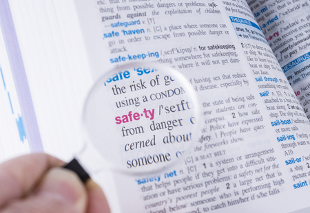 Dictionary Meaning - Safetyの写真素材