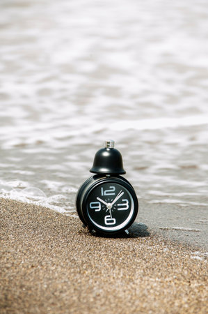 Clock on the beach
