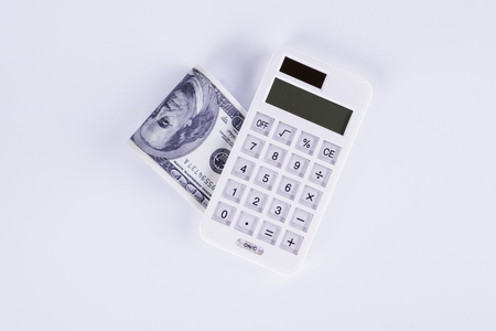Dollars and Calculatorの写真素材