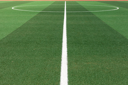Grass soccer field and track