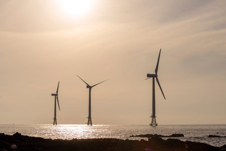 Sunset at the Wind Turbine