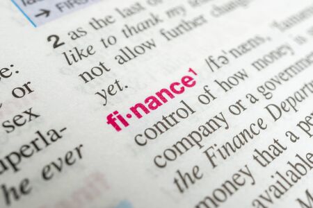 Dictionary Meanings of the Economic Crisisの写真素材