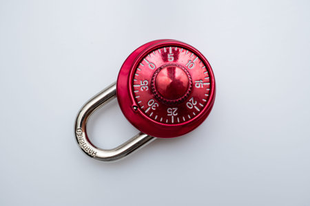Red hardened dial lock concept