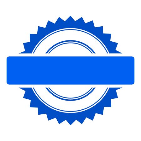 Seal Stamp Template flat raster illustration.の写真素材