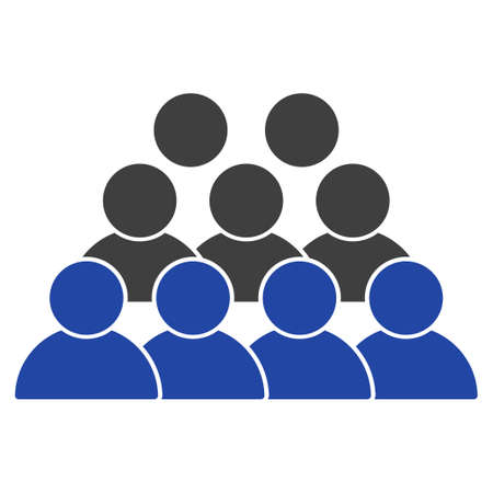 Staff flat raster icon. An isolated illustration on a white background.の写真素材