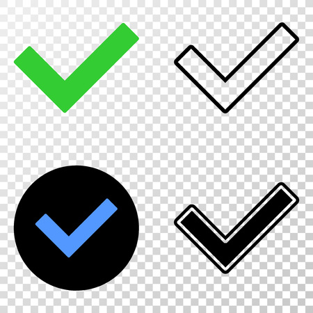 Geographic combination of dotted validated tick and grunge seal. Mosaic vector validated tick designed with square dots and gradient from blue to red color. Flat design for patriotic purposes.のイラスト素材