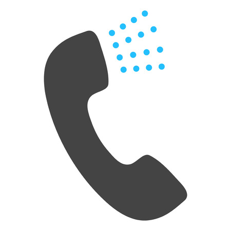 Phone sound vector icon on a white background. An isolated flat icon illustration of phone sound with nobody.のイラスト素材