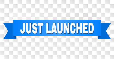 Just Launched Text On A Ribbon Designed With White Title And Blue