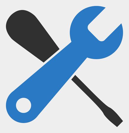 Service tools raster pictogram. Illustration contains flat service tools iconic symbol isolated on a white background.の写真素材