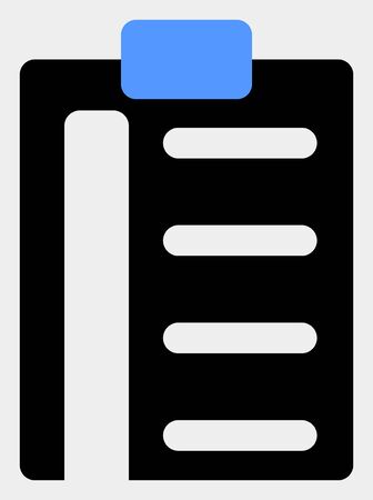 Pad list items raster pictogram. Illustration contains flat pad list items iconic symbol isolated on a white background.の写真素材