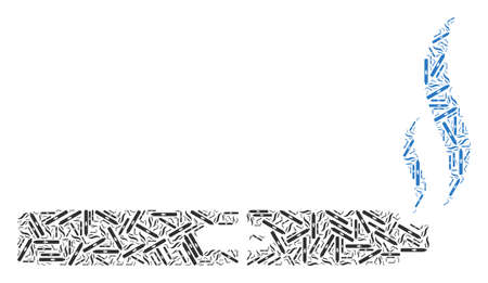 vape smoke composition is constructed from repeating recursive vape smoke items. Recursive composition from vape smoke.のイラスト素材